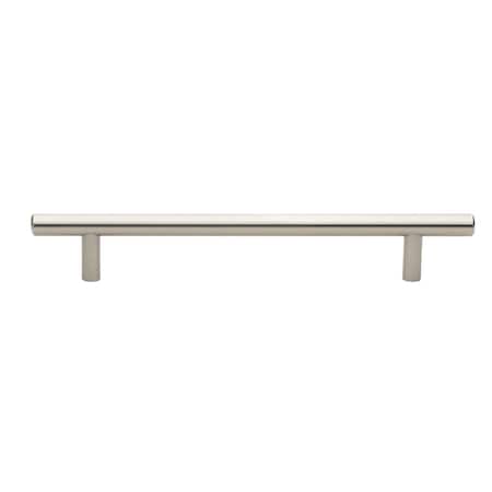 Gliderite Hardware 6-1/4 in. Center to Center Satin Nickel Solid Steel Bar Pull - 5003-160-SS 5003-160-SS-1